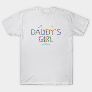 Daddy's Girl - tropical word art T-Shirt